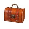 YTDJJWLS Vintage Wooden Box Jewelry Box Storage Box Exquisite Treasure Chest, Yellow