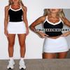 OZICERD High Waisted Golf Skort Tennis Skirt for Women Bodycon Mini Skirt Short Pickleball Athletic Skirt with Shorts White XS view 2