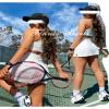 OZICERD High Waisted Golf Skort Tennis Skirt for Women Bodycon Mini Skirt Short Pickleball Athletic Skirt with Shorts White XS view 3