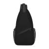 ERETWWA Sling Bag for Women Gifts Lightweight Crossbody Daypack Chest Adjustable for Hiking Sports Travel, Black view 1