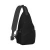 ERETWWA Sling Bag for Women Gifts Lightweight Crossbody Daypack Chest Adjustable for Hiking Sports Travel, Black view 2