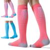 CS CELERSPORT 3 Pairs Compression Socks for Men and Women Running Support Socks, Blue+Watermelon Red+Pink, Large/X-Large view 1