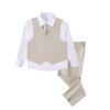 Suit for Boys,Ring Bearer Outfit,Boys Formal Vest Pants Set,Boy Suits Size 2 Champagne Suit view 1