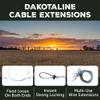 North American Trapper - 6 ft Galvanized Aircraft Cable Extension  Fixed Loops Both Ends, Ready-to-Attach Steel Wire Rope view 3