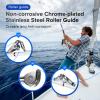 TRHUNTER Trolling Rod Saltwater Offshore Big Game Fishing Rod Conventional Boat Rod with Roller Guides (Bent, 5'6''(80-150LBS)) view 3