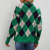 Hyipels Women's Long Sleeve Cardigan Sweater,Cute Y2K Top Knit Colorful Patterned V Neck Button Outwear S~XL view 4