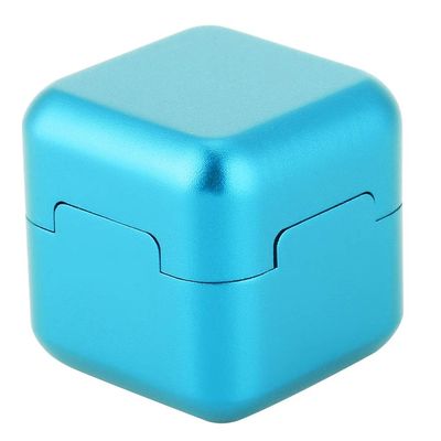 Sunicon Billiard Chalk Holder, Aluminum Portable Mini Cue Tip Chalk Holder Billiard Pool Chalks Carrier Case (Blue)
