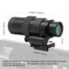 Feyachi Red Dot Magnifier 1.5-5x Flip to Right Side, Absolute Co-Witness Compatible, Multi-Coated Optics, Steel Mount, Fits Picatinny Rails view 4