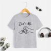 Dad + Me Letter Print Shirts Toddler Baby Boy Girl Fathers Day T-Shirts Funny Tops Short Sleeve Casual (Grey, 8-9 Years) view 3