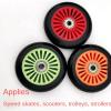 GXBHSP 3pcs 6pcs Inline Skate Wheels 125mm Skate Wheels Scooter Wheels 85A Inline Speed Skating Shoes Replacement wheel 5inch with Bearings for Wheelchair Cart Troller Kick Scooters (Purple,6) view 4