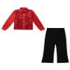Kids Boys Sparkle Long Sleeve Shirt Blouse with Pants Set Hip Hop Jazz Street Disco Performance Costume Dancewear Red 6 Years view 2