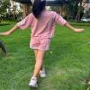 Mukanzy Girls Summer Crop Tops and Shorts Set 2pcs Sports Outfits Clothing Set view 3