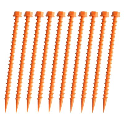 10Pcs Tent Nails Tent Stake Ground Tent Hard Ground Screw in Tent for Camping