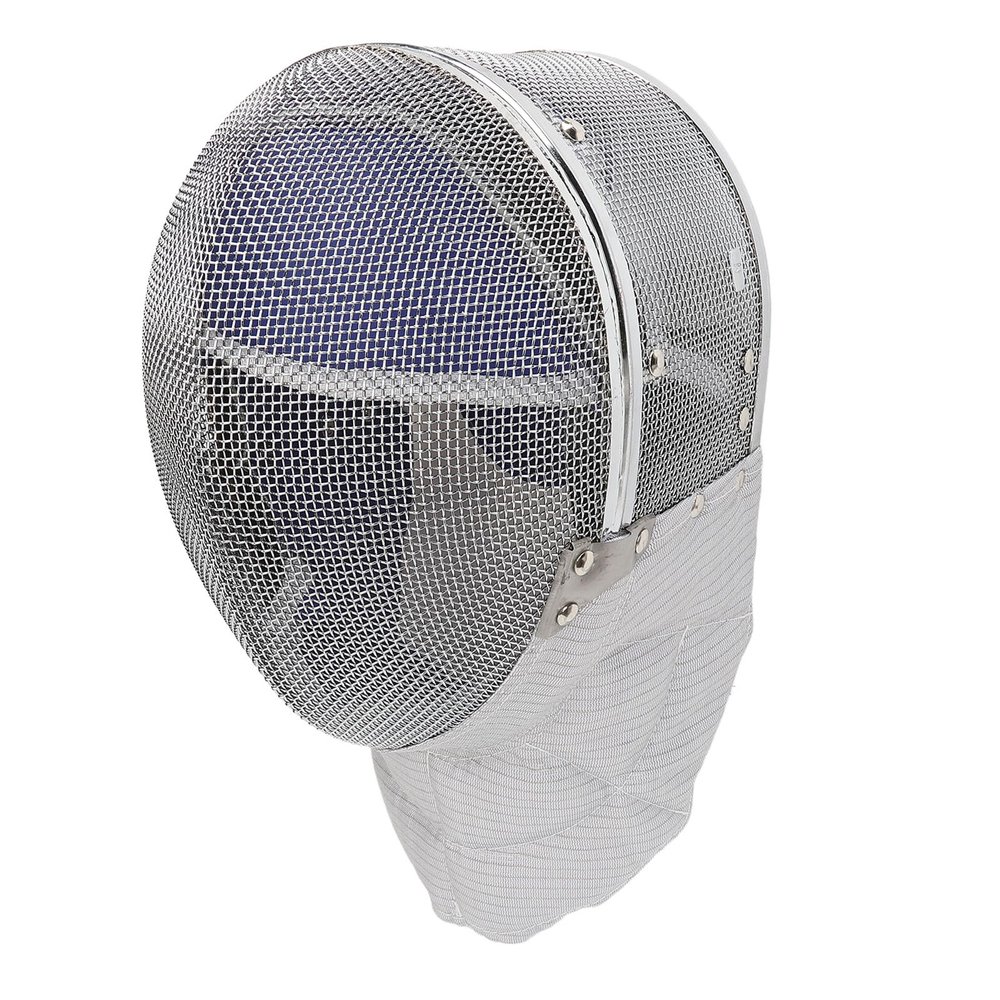 HOHXFYP Fencing Mask, Fencing Helmet with Steel Mesh and Waterproof Lining, Fencing Protective Gear Masque Epee Mask for Fencing Sports, Competitions Activities(M-White)