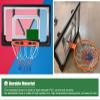 Innovz Basketball Hoop Outdoor Wall Mounted, Sturdy Kids Basketball Backboard and Rim for Pole Mount/Fence/Garage Door, Strap-on or Suspension Mounting view 3