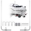 2PCS Boat Trailer Guide, 60" Adjustable Trailer Guide Poles, Rustproof Galvanized Steel Trailer Guide, Trailer Guides with PVC Pipes Without Light view 1