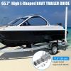 2PCS Boat Trailer Guide, 60" Adjustable Trailer Guide Poles, Rustproof Galvanized Steel Trailer Guide, Trailer Guides with PVC Pipes Without Light view 2
