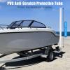 2PCS Boat Trailer Guide, 60" Adjustable Trailer Guide Poles, Rustproof Galvanized Steel Trailer Guide, Trailer Guides with PVC Pipes Without Light view 3