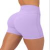 PAVOI ACTIVE Buttery Soft Yoga Workout Shorts for Women - High Waisted Butt Sculpting 4" Gym Biker Shorts - FlexFlow - Small, Lilac view 1