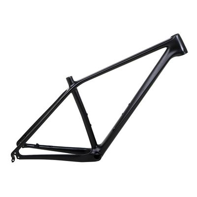 TUJISEK 15''/17''/19'' Mountain Bikes Frame Carbon Fiber Hardtail Mountain Bikes Frame QR 135mm Disc Brake XC Frame for 27.5 29er Wheels Internal Routing Bicycles Frame(Matte Black,19'')