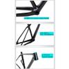 TUJISEK 15''/17''/19'' Mountain Bikes Frame Carbon Fiber Hardtail Mountain Bikes Frame QR 135mm Disc Brake XC Frame for 27.5 29er Wheels Internal Routing Bicycles Frame(Matte Black,19'') view 3
