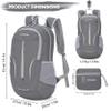 ZOMAKE Ultra Lightweight Packable Backpack 25L, Foldable Hiking Backpacks Water Resistant Small Folding Daypack for Travel(Dimgray NEW) view 2