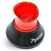 Precision Rugby Telescopic Kicking Tee, Adjustable Height 8 to 14 cm, Durable Heavy Duty Stable Base, Low, Medium and High Kicking Angles, Black/Red view 3
