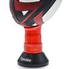 Precision Rugby Telescopic Kicking Tee, Adjustable Height 8 to 14 cm, Durable Heavy Duty Stable Base, Low, Medium and High Kicking Angles, Black/Red view 4