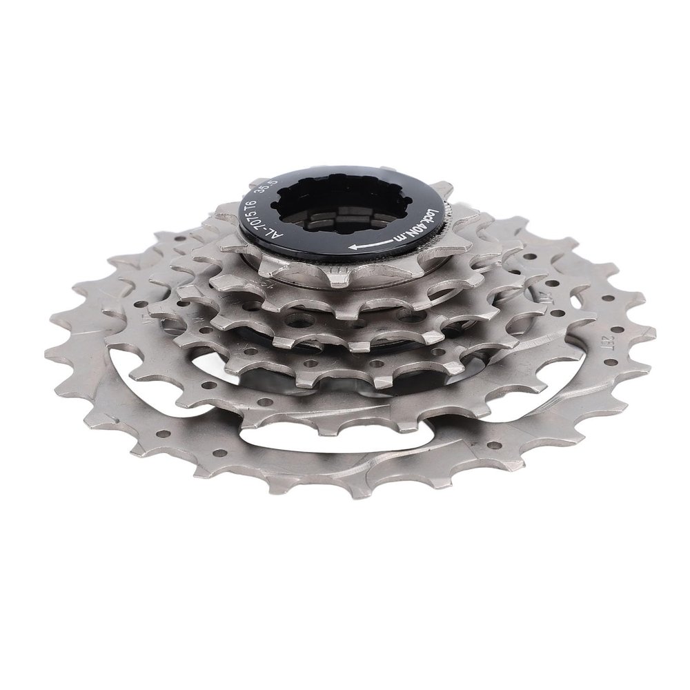 Zyyini 6 Speed Cassette, Stainless Steel Aluminum Alloy 6 Speed Cassette,Cycling Replacement Part