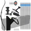 Dostyle Recurve Bow and Arrow Set 56" for Adult & Youth Beginner Ideal Long Bow for Archery Enthusiasts and Hunters Outdoor Training Practice Right Handed (30-45lbs) (40LB) view 1