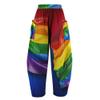 Sipumia Women's Loose LGBT Gay Pride Rainbow Printed Harem Pants Hippie Palazzo Pants Boho Joggers Yoga Clothes Colour16 L view 3