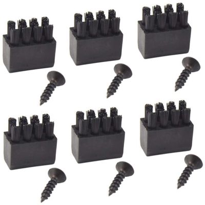 OnIUeZky Arrow Rest Bow Rest Plastic Brush Archery Accessory for Bow Replacement Black 6PCS.