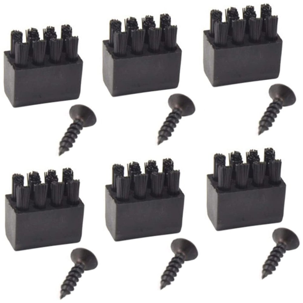 OnIUeZky Arrow Rest Bow Rest Plastic Brush Archery Accessory for Bow Replacement Black 6PCS.