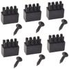 OnIUeZky Arrow Rest Bow Rest Plastic Brush Archery Accessory for Bow Replacement Black 6PCS. view 1