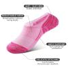BOOPH 10 Pairs Kids Socks Boys Girls Athletic Ankle Socks Full Cushioned Low Cut Uniform No Show Sock Rose Red/Orange/Blue/Purple/Yellow 6-8 Years view 3