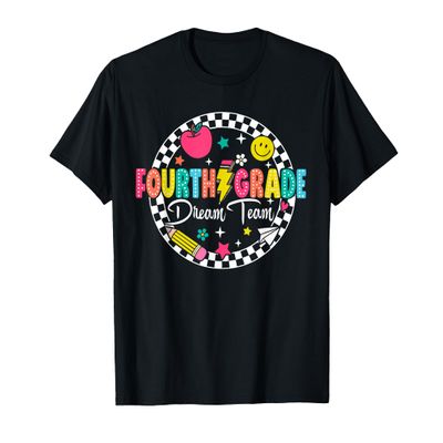 Fourth Grade Dream Team Bruh Back To School Tour (ON BACK) T-Shirt