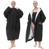 Catalonia Swim Parka for Men Women, Oversized Waterproof Surf Coat, Warm Sherpa Lined Swim Jackets, Oversized Hooded Changing Surf Poncho view 1