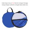 PerGar Foldable Kayak Wind Sail, 108 Cm Window Canoe Sail and Storage Bag, UvProtective Blue White Kayak Wind Sail, for Kayaks, Canoes, Inflatables, Boats view 3
