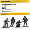 OnIUeZky Soldier Shooting Targets Metal Black Portable for Outdoor AEG GBB Airsoft Training Practicing Paintball Accessories 4PCS. view 3