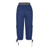 Women's Cargo Capri Pant Loose Fit Casual Capri Pants Dressy Lightweight Ladies Baggy Cargo Pants for Hiking Dark Blue view 4