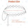 Women's Star Waist Chain, Silver Chain Belt Metal Belly Chain Adjustable Body Chains Plus Size Belt Chain Trendy Western Belly Chains Belt Jewelry with Long Tassel for Women Girls Dresses Skirts Jeans view 2