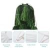 DJUETRUI Drawstring Bags Drawstring Backpack Fresh Green Chives Sports Gym Bag for Women Men Sports Sackpack view 4