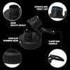 2 Pcs Replaceable Lid for Nalgene Sustain Tritan Water Bottle, Wide Mouth Loop Top Lid Compatible with Nalgene 32 oz, BPA Free, Replacement Cap Accessories with Handle Easy to Carry, Black view 3