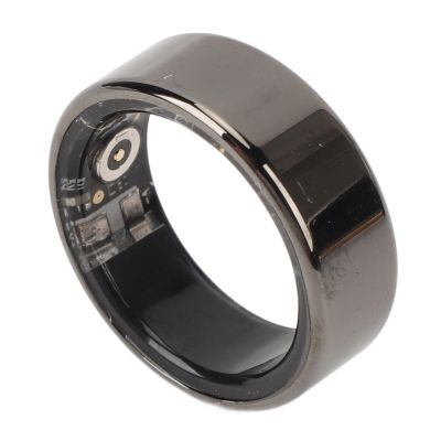 Yoidesu Smart Ring Health, IP68 Smart Ring Oxygen Sleep Heart Rate Body Temperature Steps Monitor, Sports Fitness Ring Gifts for Men Women (Black)