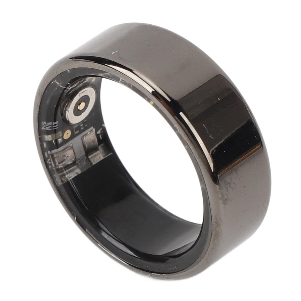 Yoidesu Smart Ring Health, IP68 Smart Ring Oxygen Sleep Heart Rate Body Temperature Steps Monitor, Sports Fitness Ring Gifts for Men Women (Black)
