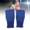 Keenso 2 Pcs Gel Knuckle Guard Boxing Gloves Hand Wraps, Anti Slip Half Finger Inner Gloves for Kickboxing with Wrist Support (Blue view 2