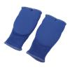 Keenso 2 Pcs Gel Knuckle Guard Boxing Gloves Hand Wraps, Anti Slip Half Finger Inner Gloves for Kickboxing with Wrist Support (Blue view 4