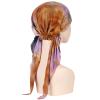 Pre Tied Head Scarf Colorful Slip On Headwear Head Wraps for Beanie Turban Cover Cap Turban (C-Purple, One Size) view 2