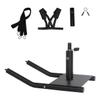 CEPHKY Weight Sled, Workout and Fitness Pull Sled, Metal Football Sled Drag Training Equipment for Strength and Speed Improvement, Easily Through Obstacles, Suitable for 1" & 2" Weight Plate - Black view 1