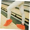 HONMEET 2pairs Bowling Shoe Covers for Adults Non-Slip Washable Indoor Footwear Protector Soft Lint Includes for Home Use and Bowling Accessories view 3